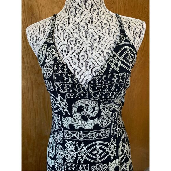 Cosabella Printed Surplice Wrap Maxi Dress Black Size M - Picture 5 of 12